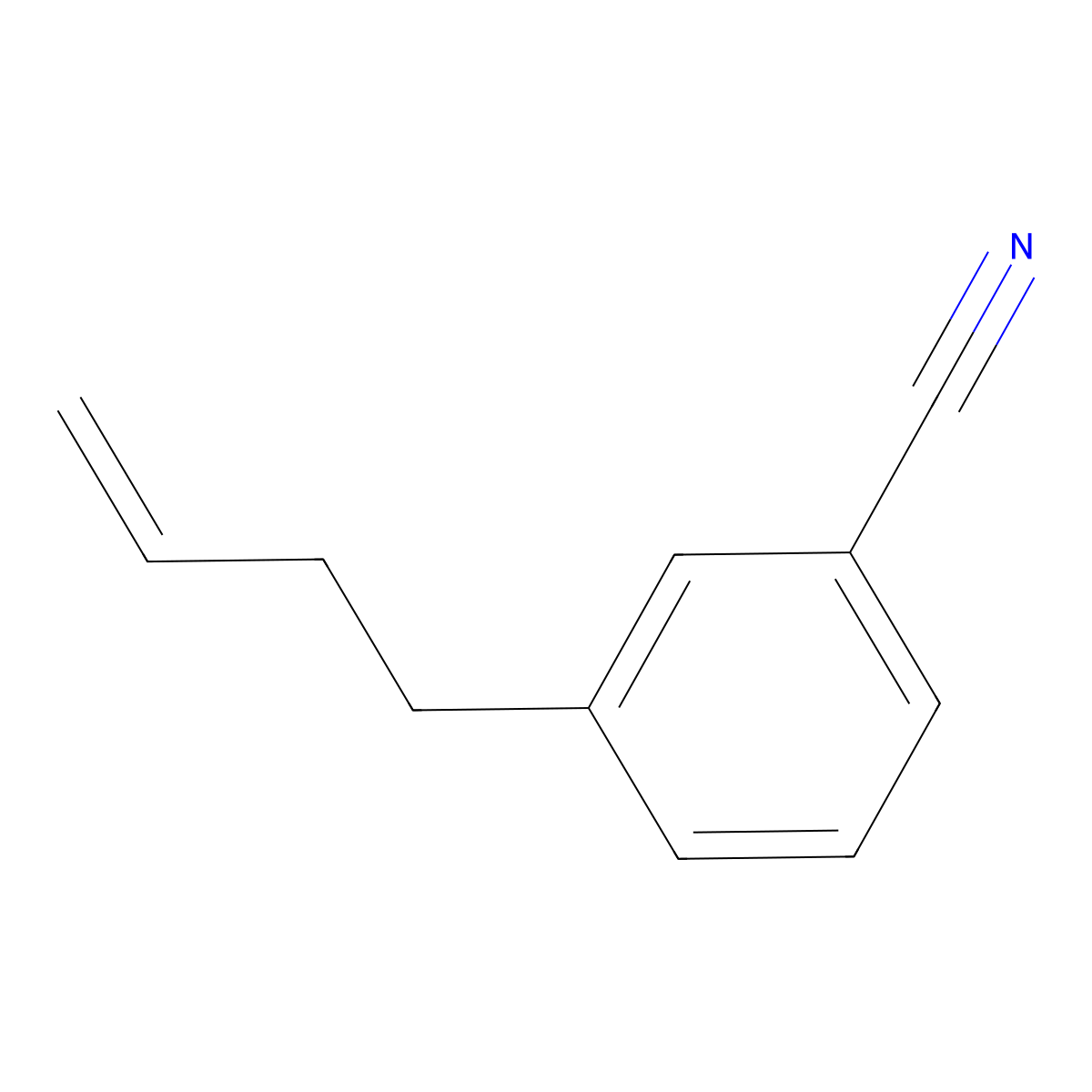 4-(3-Cyanophenyl)-1-butene molecular structure, CAS 161637-21-4