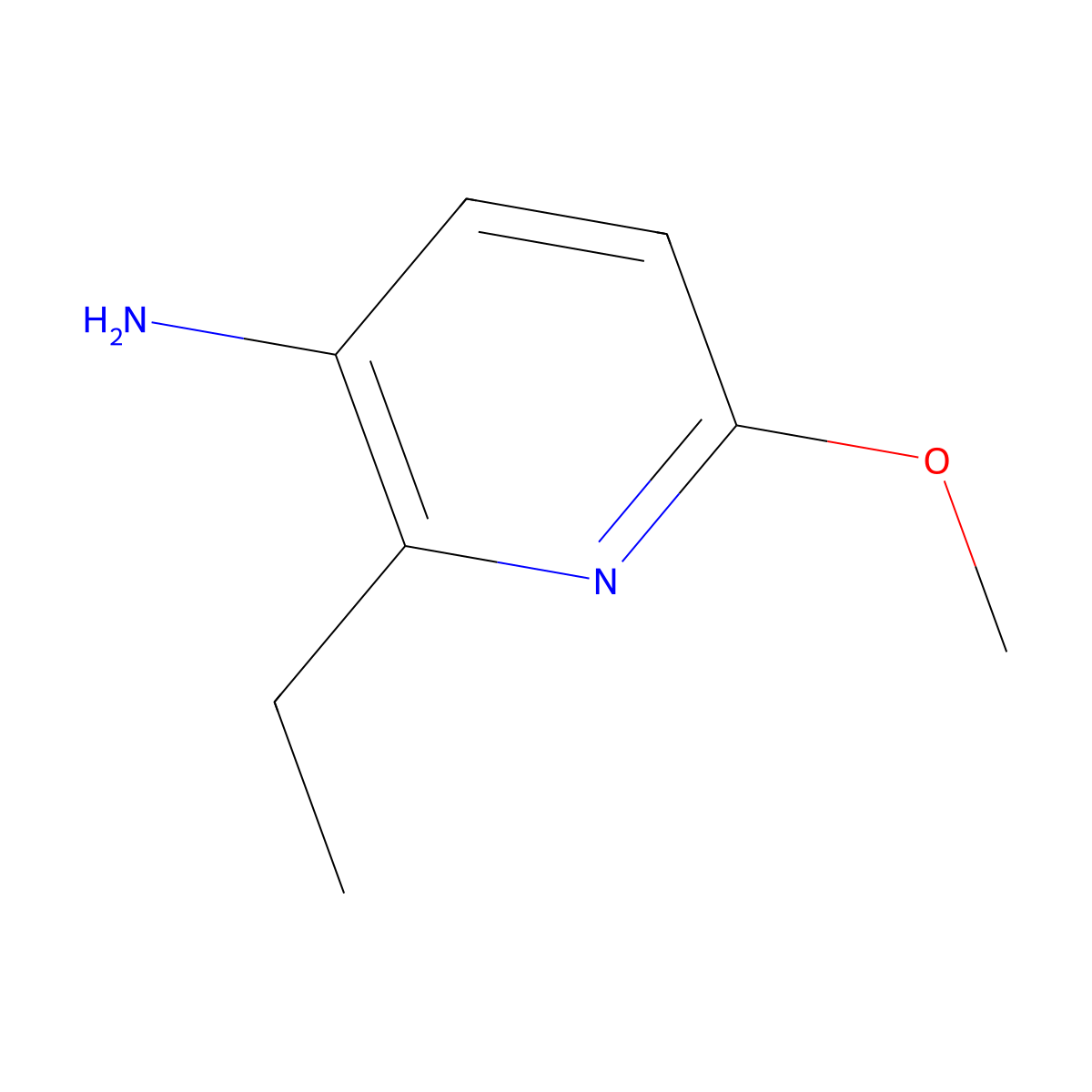 2-Ethyl-6-methoxypyridin-3-amine molecular structure, CAS 1616415-91-8