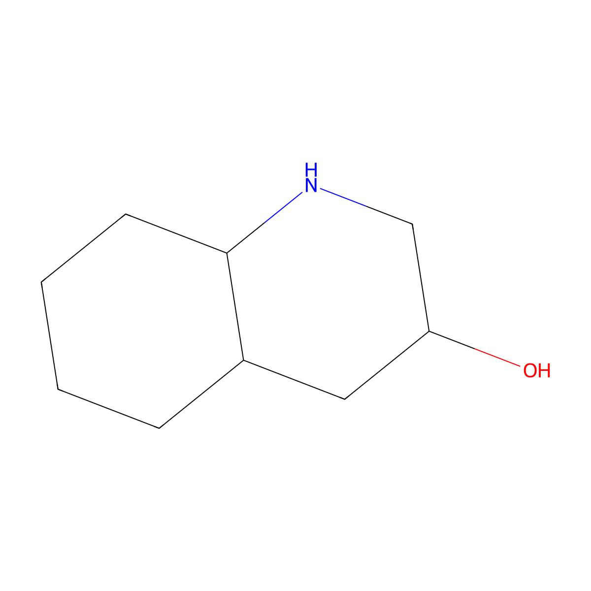 Decahydroquinolin-3-ol molecular structure, CAS 1616434-53-7