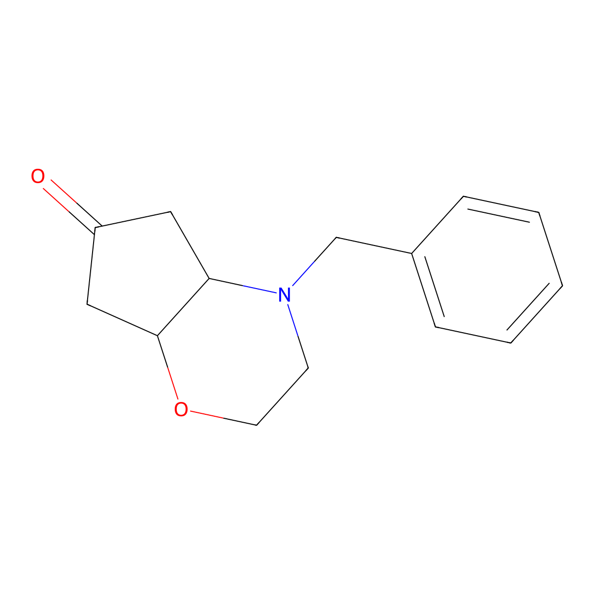trans-hexahydro-4-(phenylmethyl)Cyclopent[b]-1,4-oxazin-6(2H)-one molecular structure, CAS 1616434-84-4