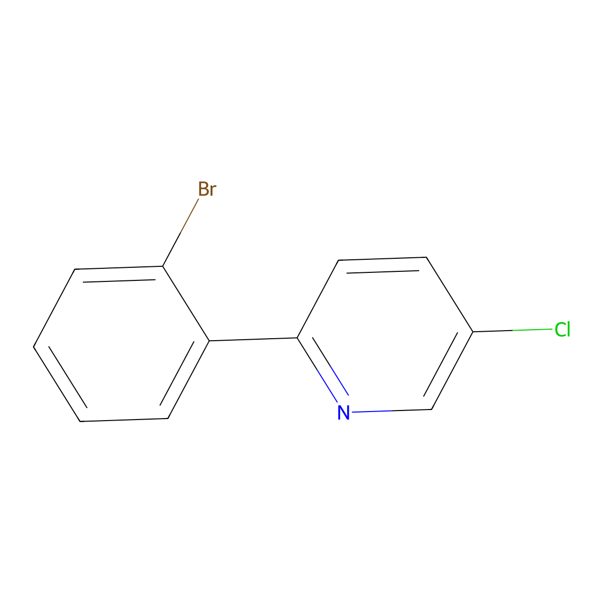 2-(2-Bromophenyl)-5-chloropyridine molecular structure, CAS 1616468-26-8