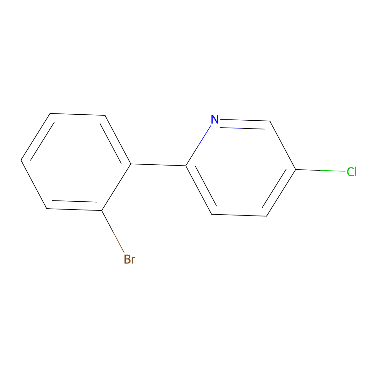 2-(2-Bromophenyl)-5-chloropyridine molecular structure, CAS 1616468-26-8