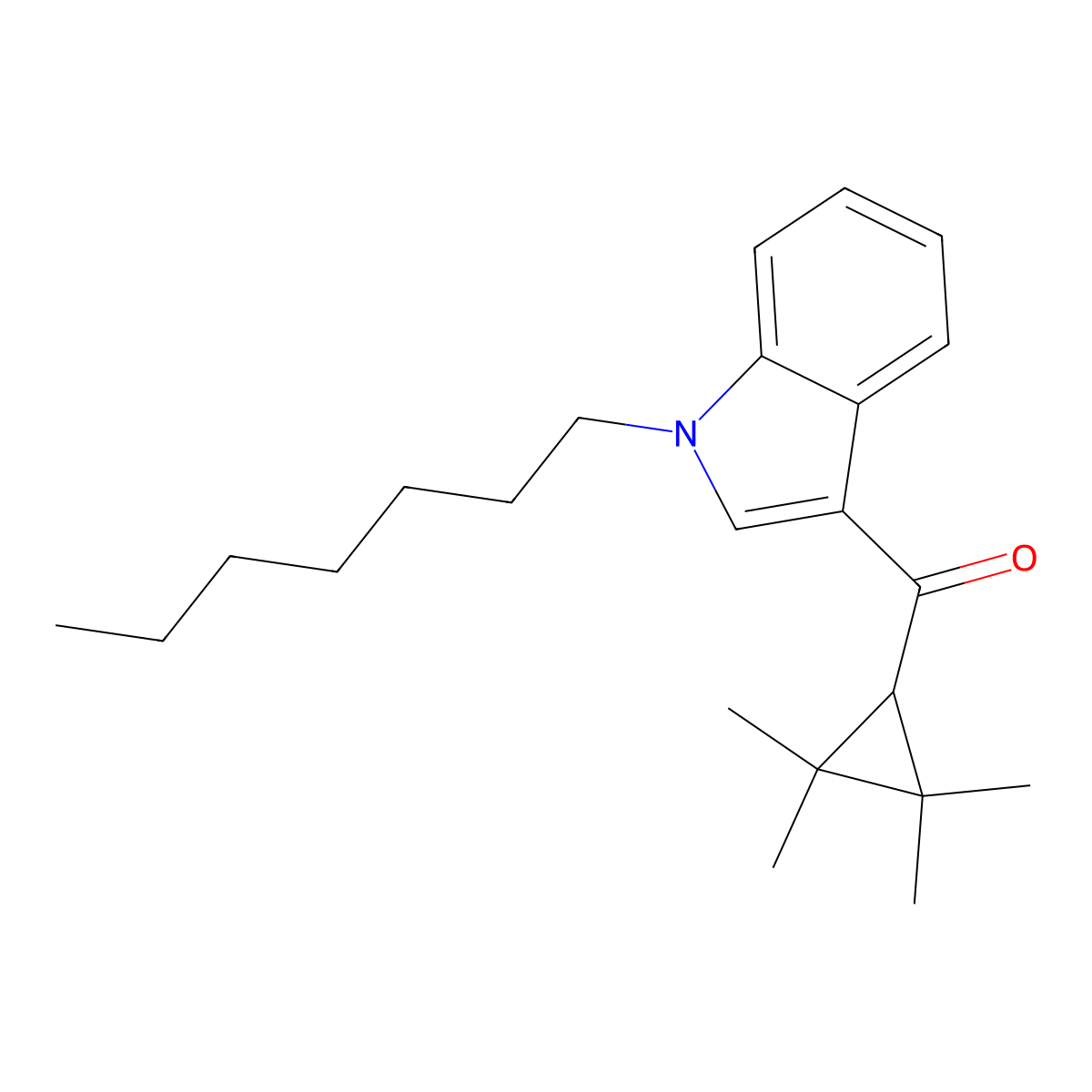 Heptyl-UR-144 molecular structure, CAS 1616469-06-7