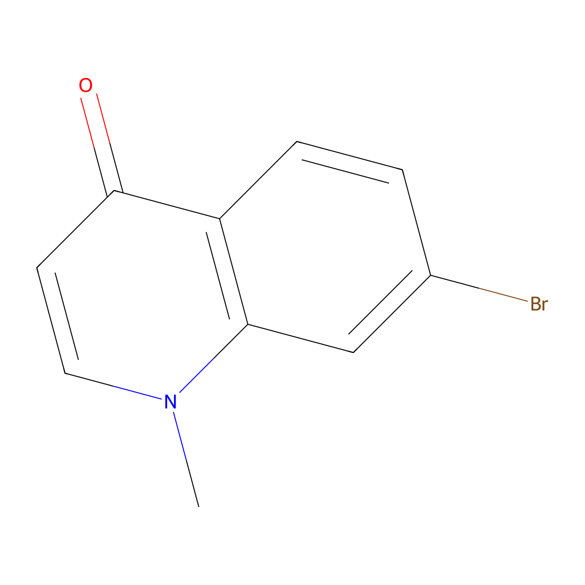7-Bromo-1-methylquinolin-4(1H)-one molecular structure, CAS 1616473-25-6
