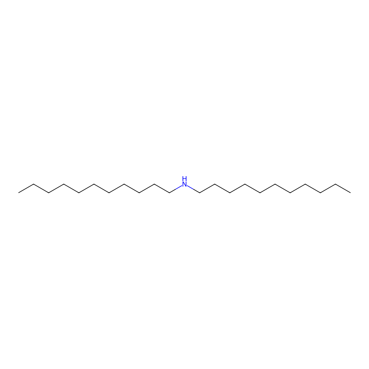 Diundecylamine molecular structure, CAS 16165-33-6