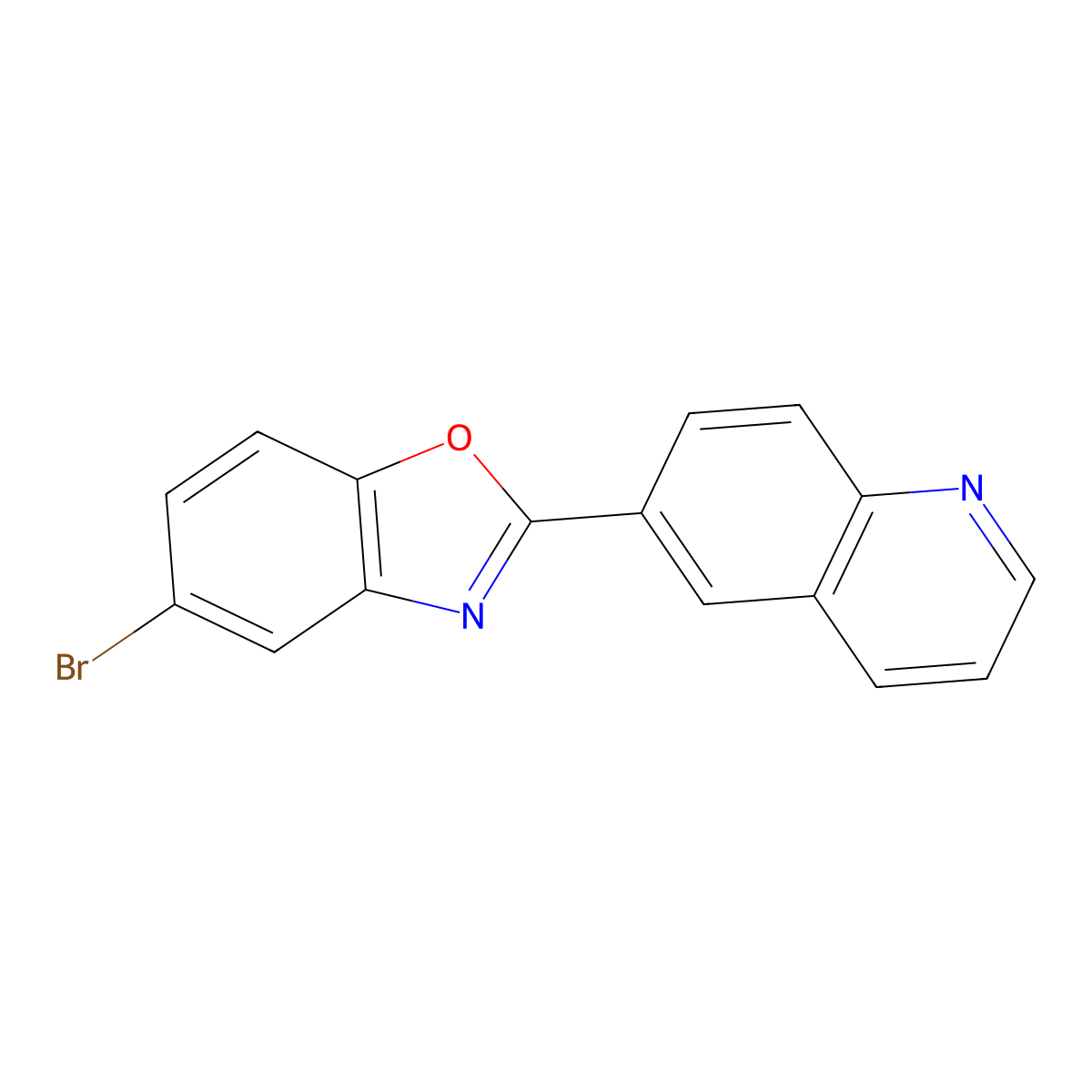 5-Bromo-2-(quinolin-6-yl)benzo[d]oxazole molecular structure, CAS 1616593-18-0
