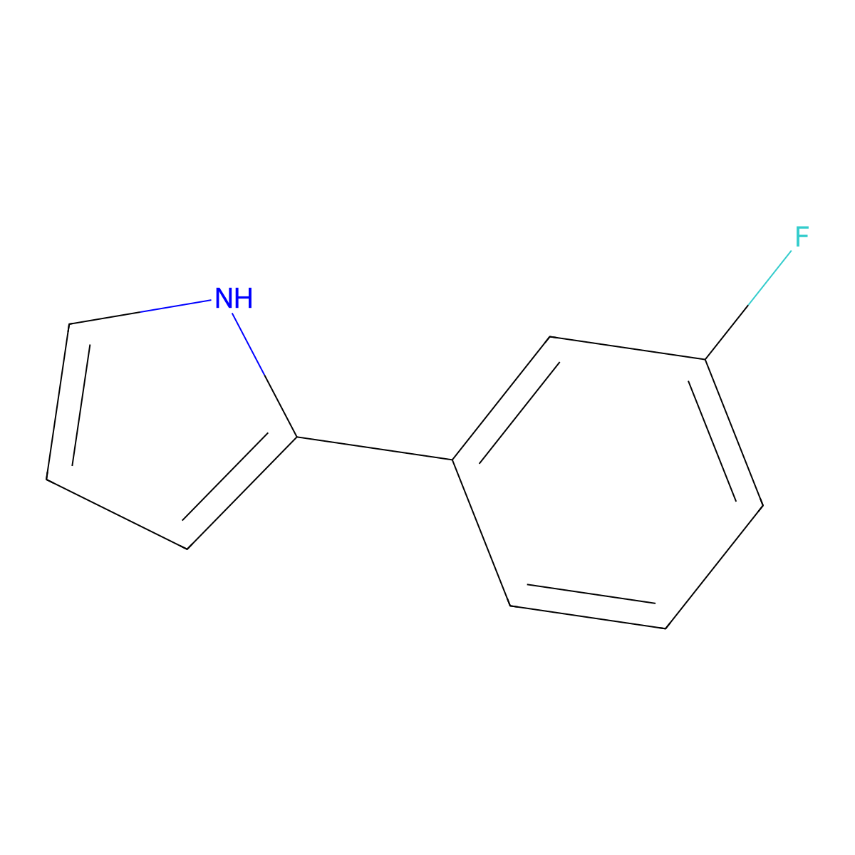 2-(3-Fluorophenyl)-1H-pyrrole molecular structure, CAS 1616603-14-5