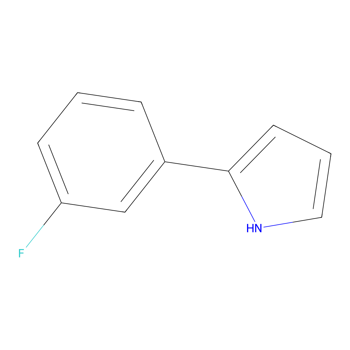 2-(3-Fluorophenyl)-1H-pyrrole molecular structure, CAS 1616603-14-5