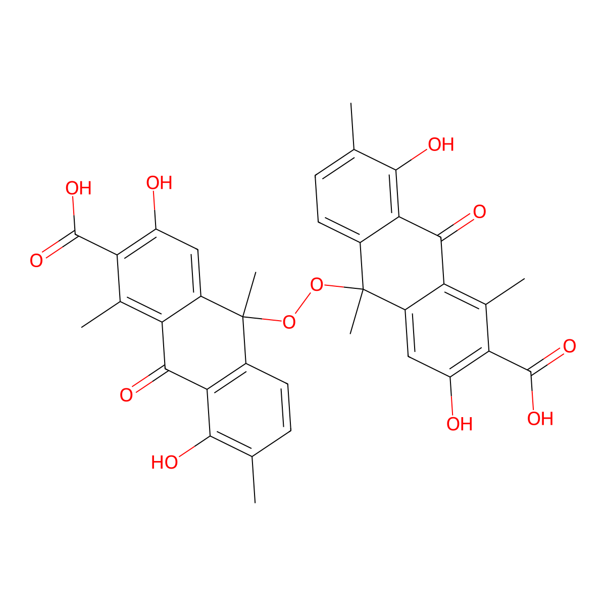 (+)-Oxanthromicin molecular structure, CAS 1616622-08-2