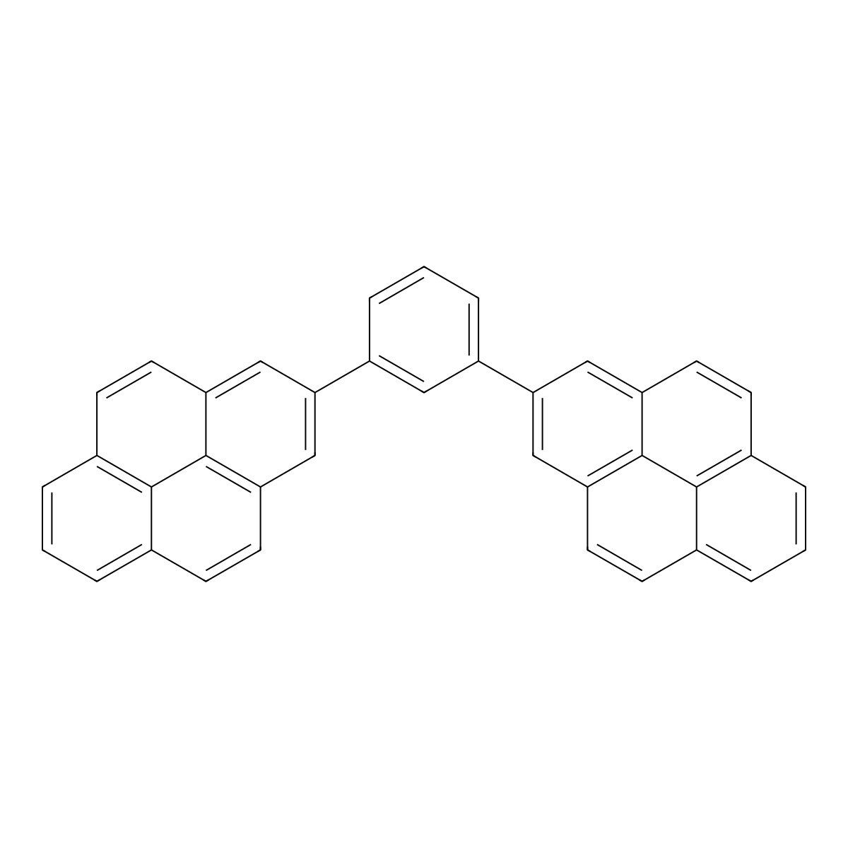 2-[3-(Pyren-2-yl)phenyl]pyrene molecular structure, CAS 1616657-81-8