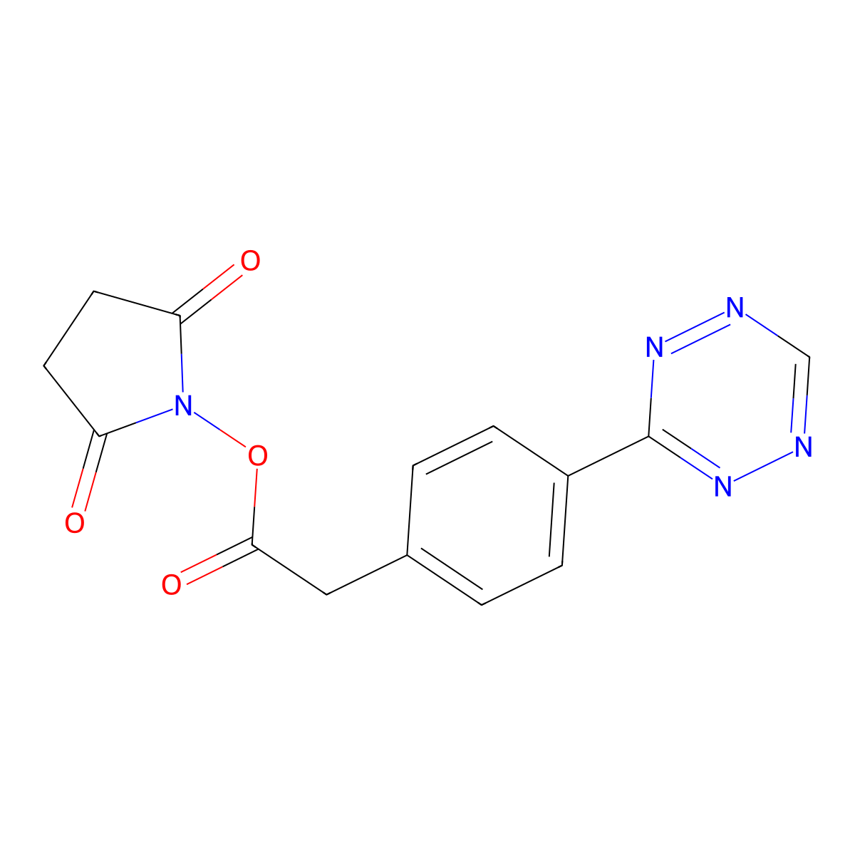 Tetrazine-NHS Ester molecular structure, CAS 1616668-55-3