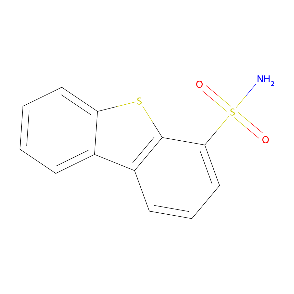 8-Thiatricyclo[7.4.0.0,2,7]trideca-1(9),2(7),3,5,10,12-hexaene-6-sulfonamide molecular structure, CAS 1616694-84-8