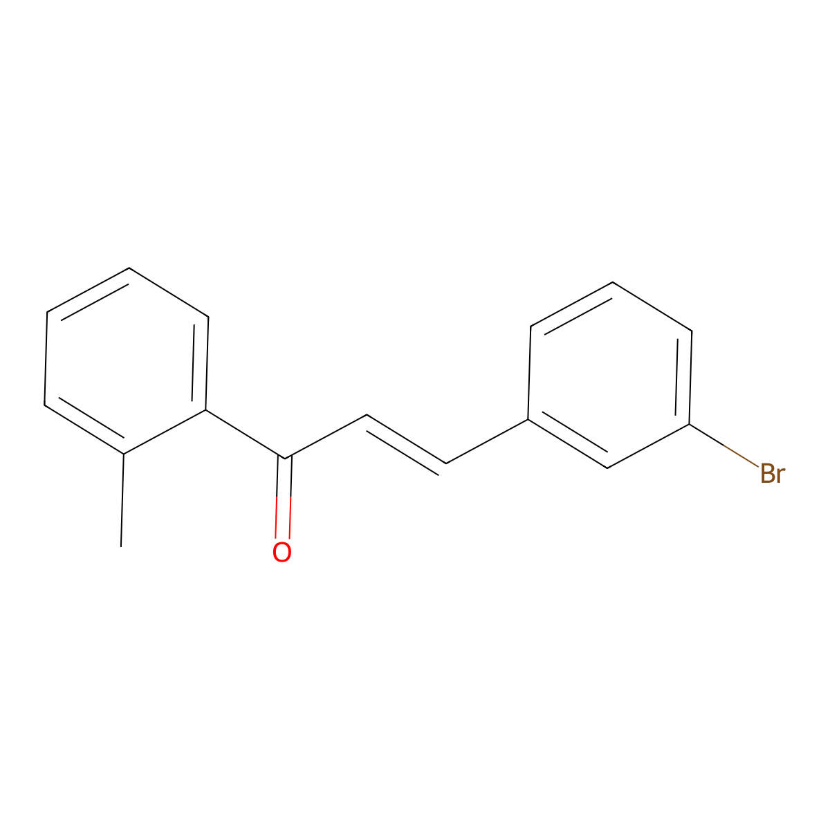 (2E)-3-(3-Bromophenyl)-1-(2-methylphenyl)prop-2-en-1-one molecular structure, CAS 1616723-49-9