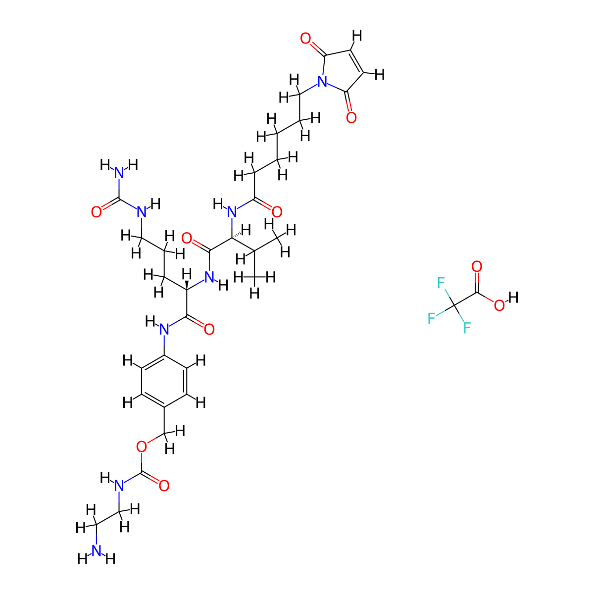 MC-VC-Pab-NH2 tfa molecular structure, CAS 1616727-21-9
