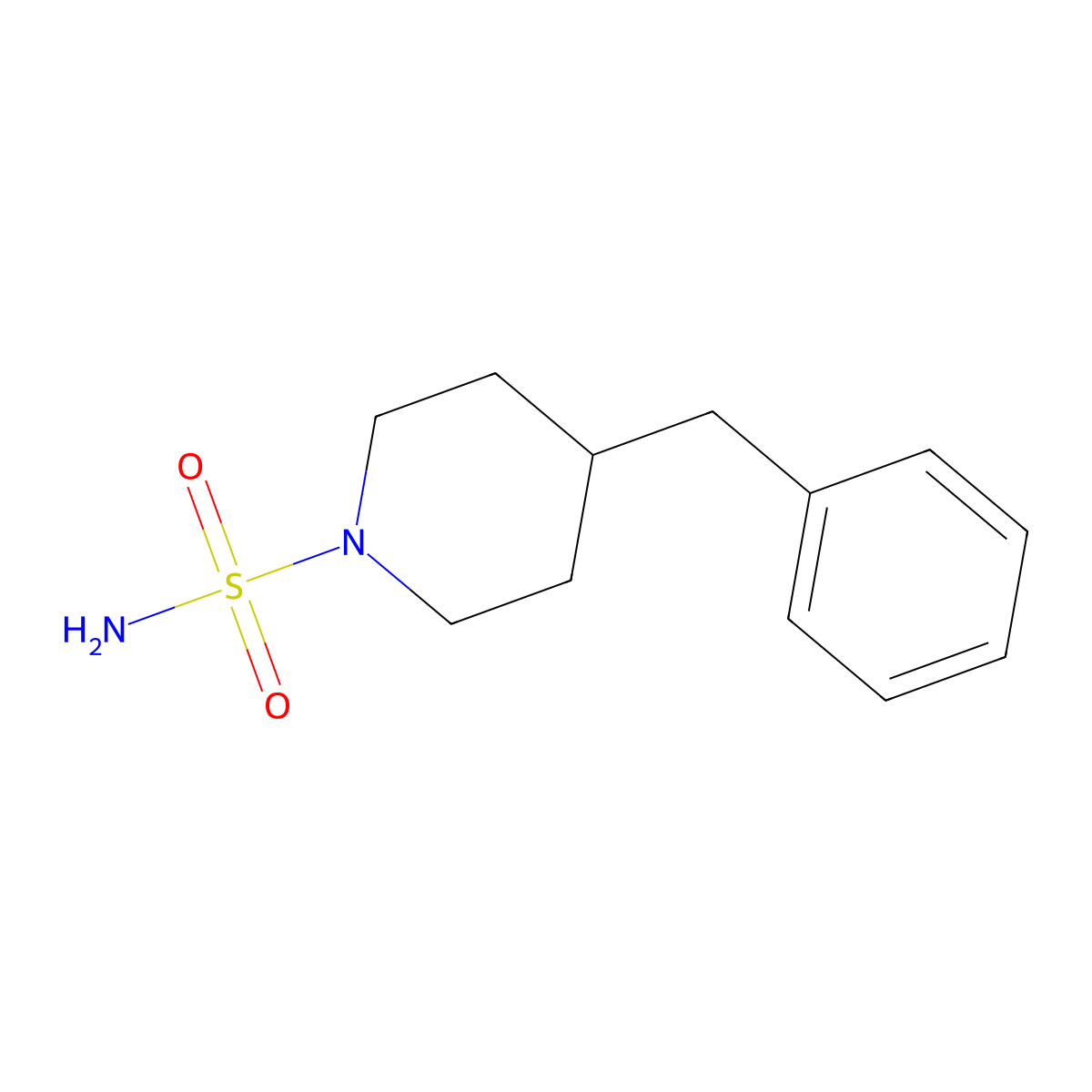 4-Benzylpiperidine-1-sulfonamide molecular structure, CAS 16168-15-3