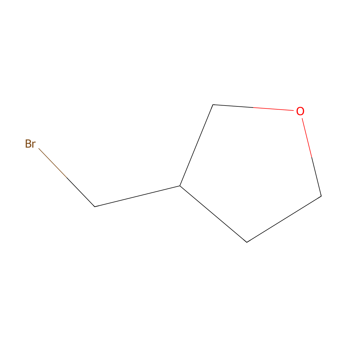 (3S)-3-(bromomethyl)oxolane molecular structure, CAS 1616806-50-8