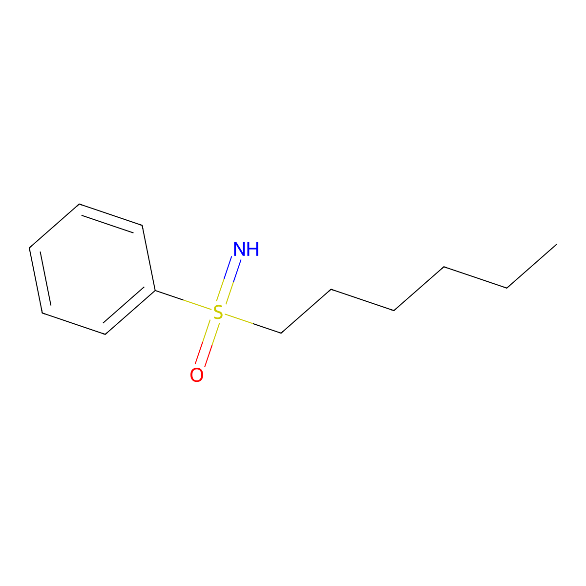 S-(n-Hexyl)-S-phenylsulfoximine molecular structure, CAS 1616868-32-6