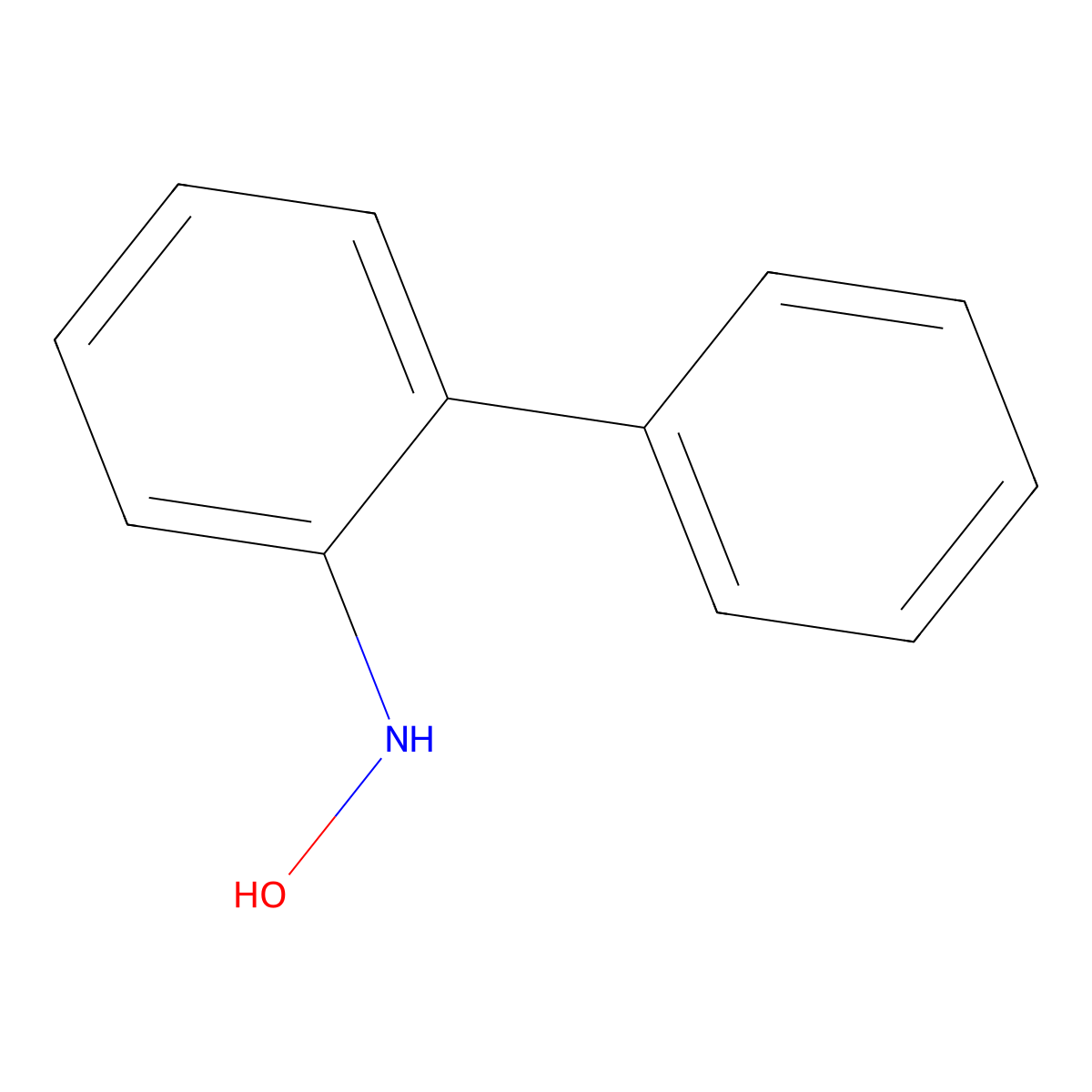 (1,1'-Biphenyl)-2-amine, N-hydroxy- molecular structure, CAS 16169-17-8
