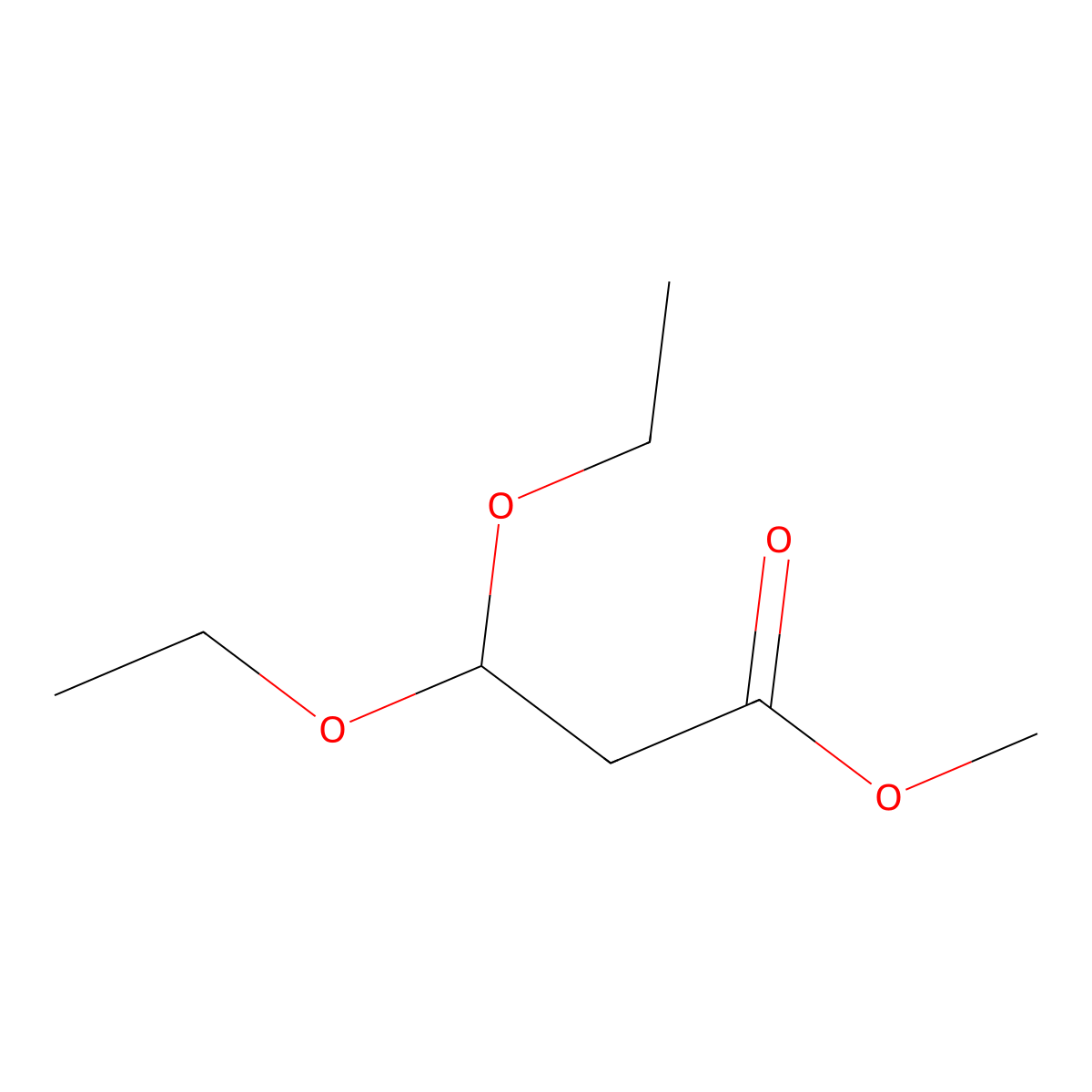 Methyl 3,3-diethoxypropanoate molecular structure, CAS 161690-37-5