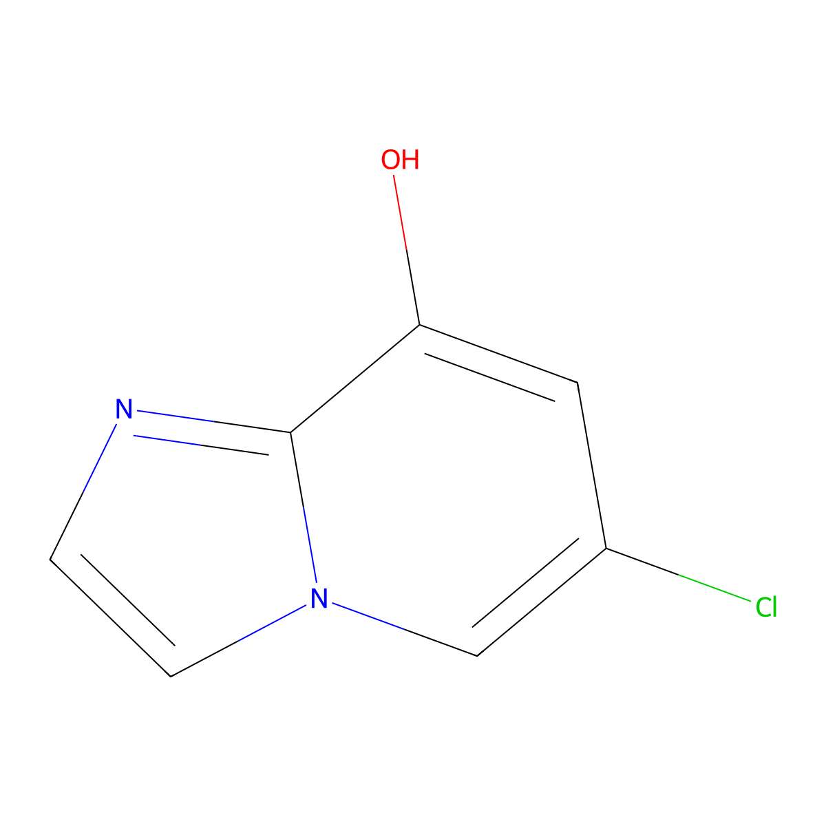 6-Chloroimidazo[1,2-a]pyridin-8-ol molecular structure, CAS 1616918-61-6