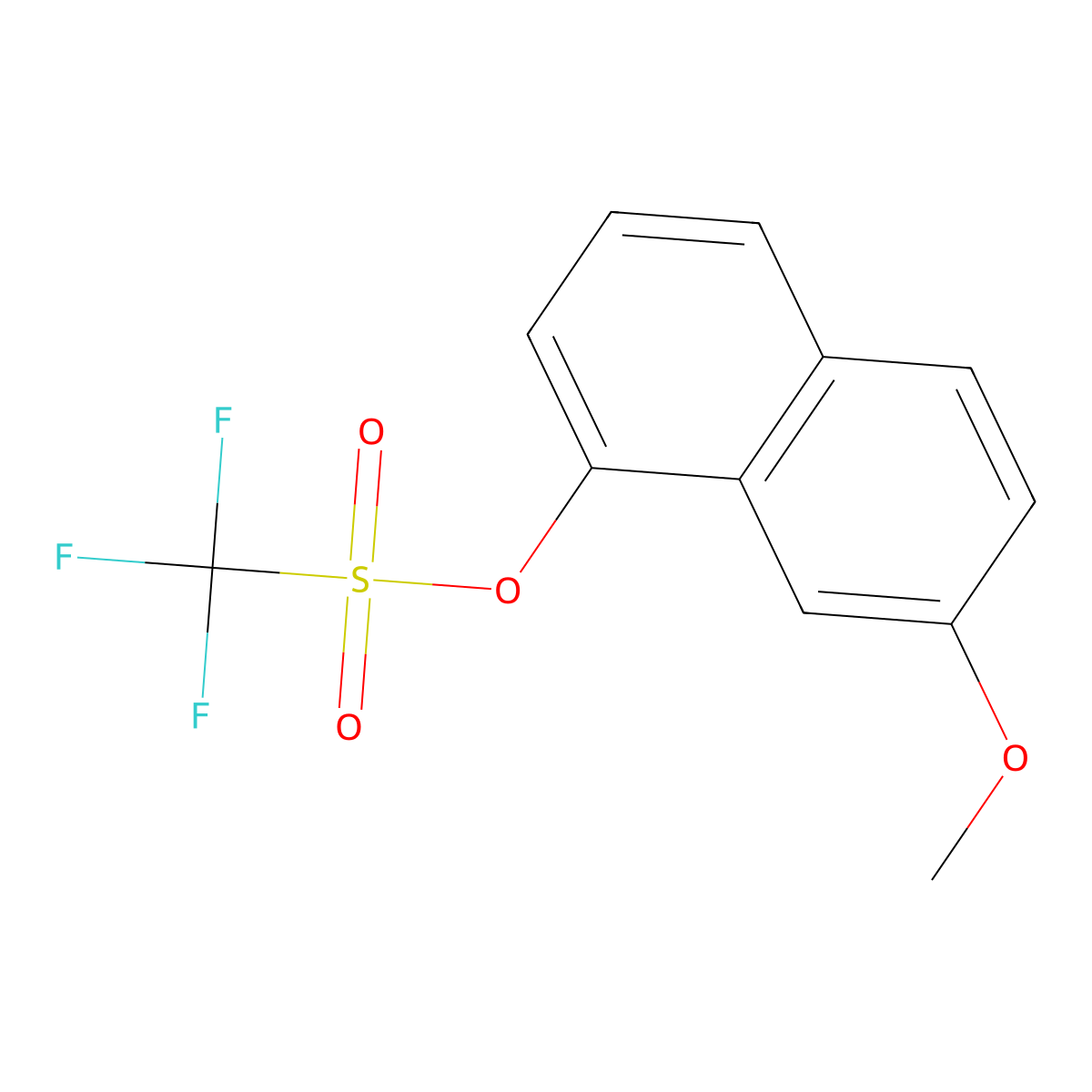 7-Methoxynaphthalen-1-yl trifluoromethanesulfonate molecular structure, CAS 161693-36-3