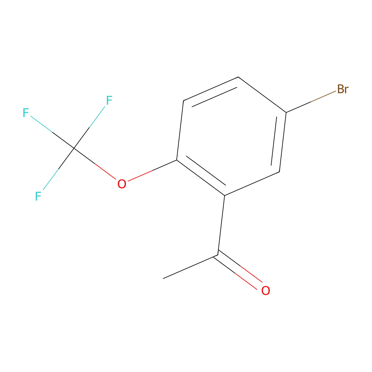 1-[5-Bromo-2-(trifluoromethoxy)phenyl]ethanone molecular structure, CAS 1616930-97-2