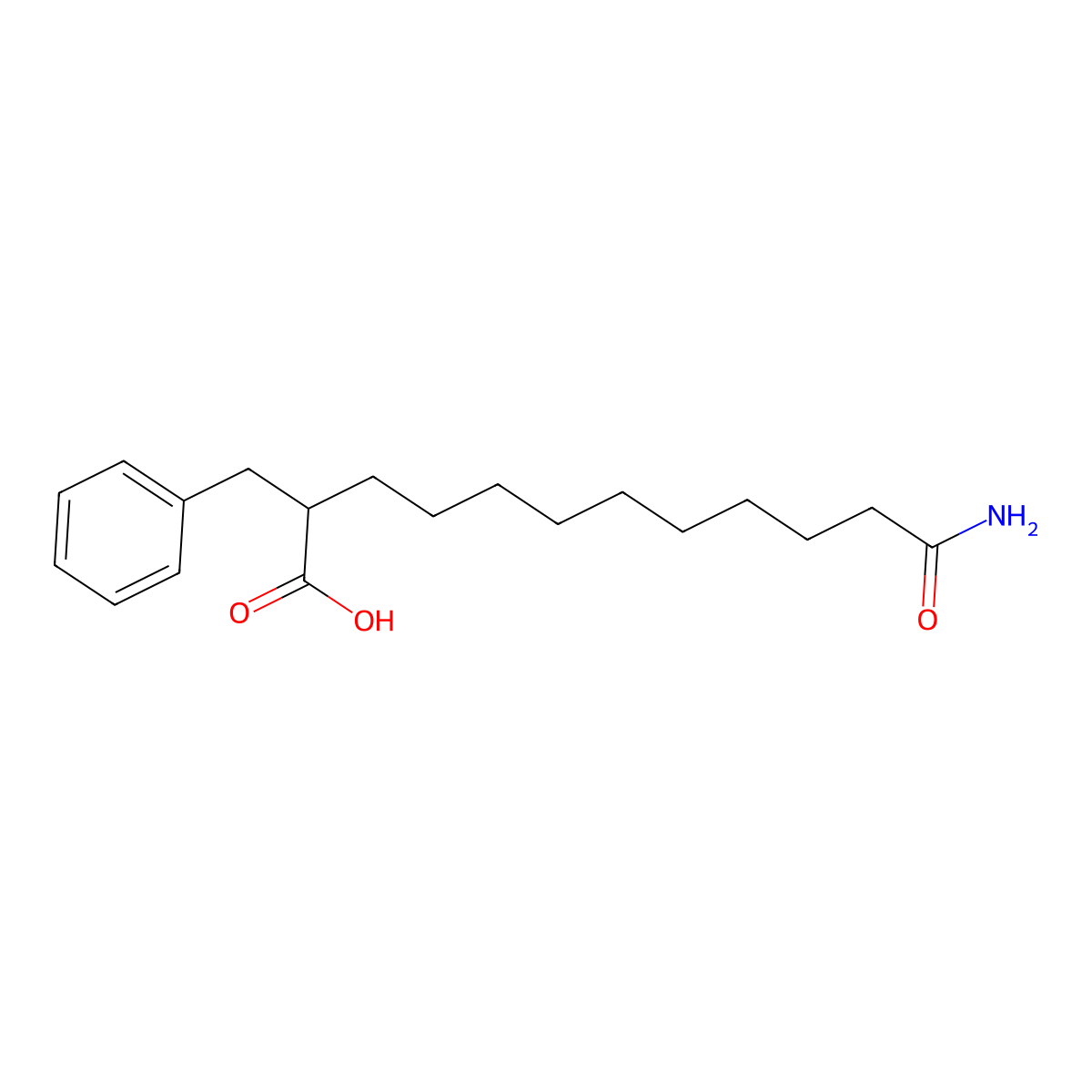12-Amino-2-benzyl-12-oxododecanoic acid molecular structure, CAS 161695-12-1