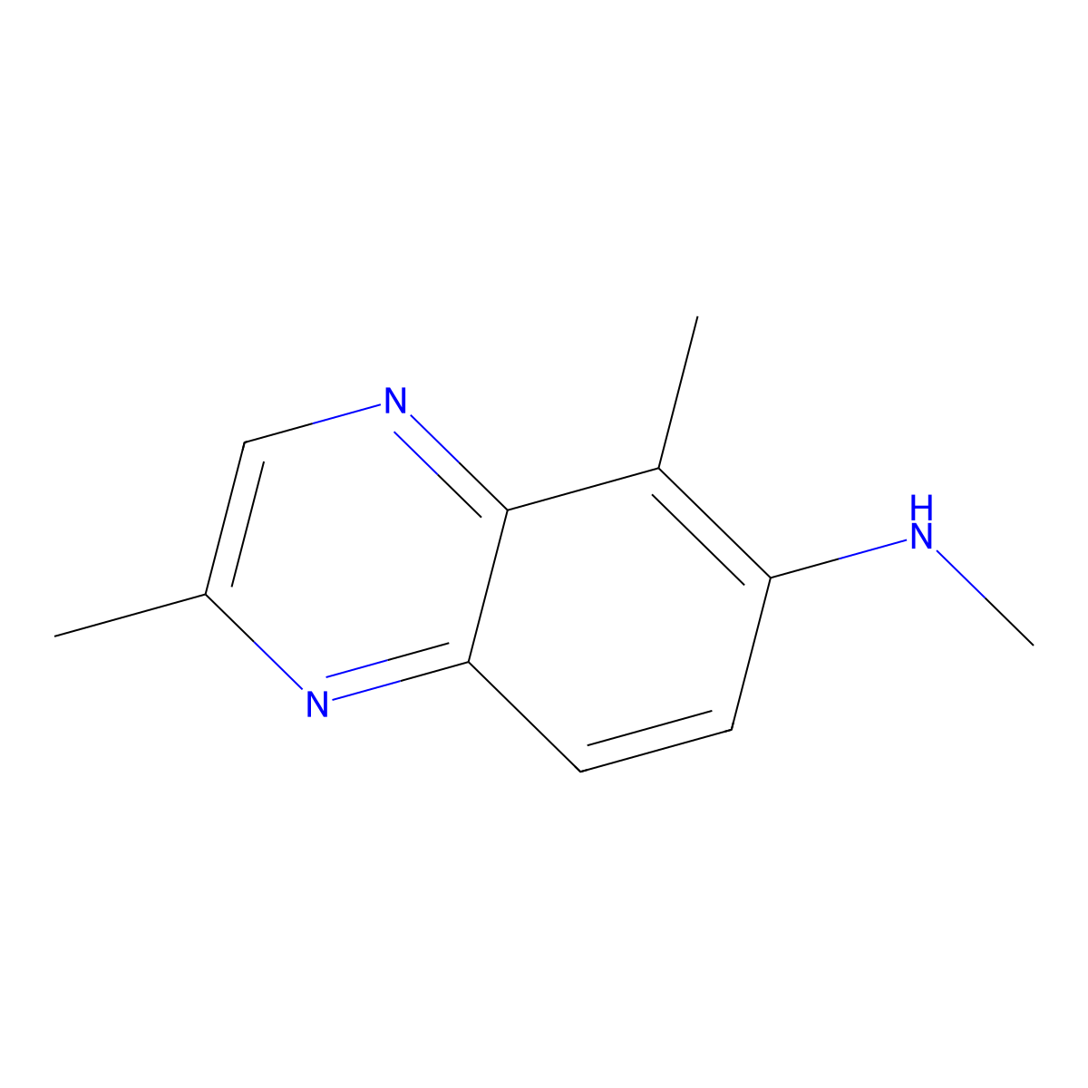 N,2,5-trimethylquinoxalin-6-amine molecular structure, CAS 161696-99-7