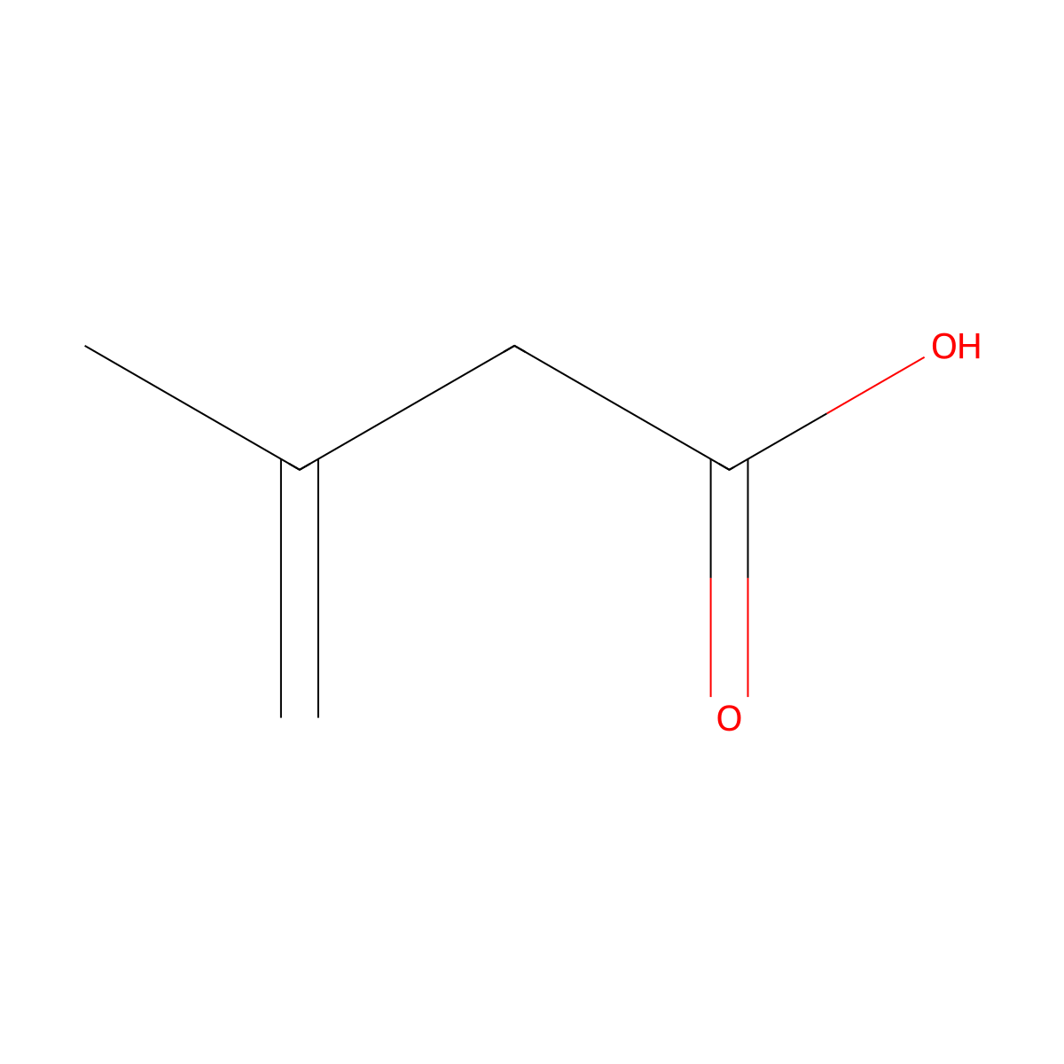 3-Methyl-3-butenoic acid molecular structure, CAS 1617-31-8