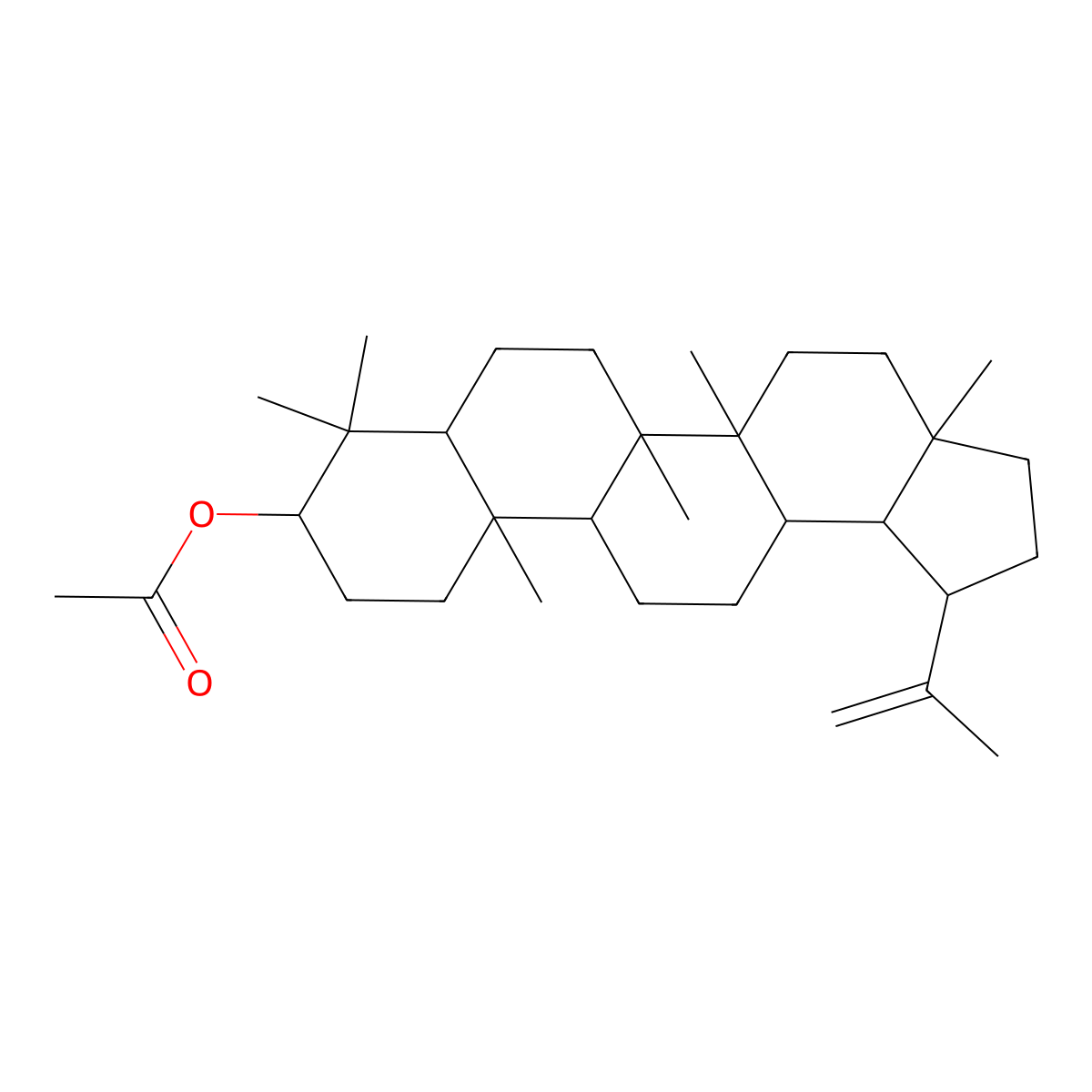 Lupeol Acetate molecular structure, CAS 1617-68-1
