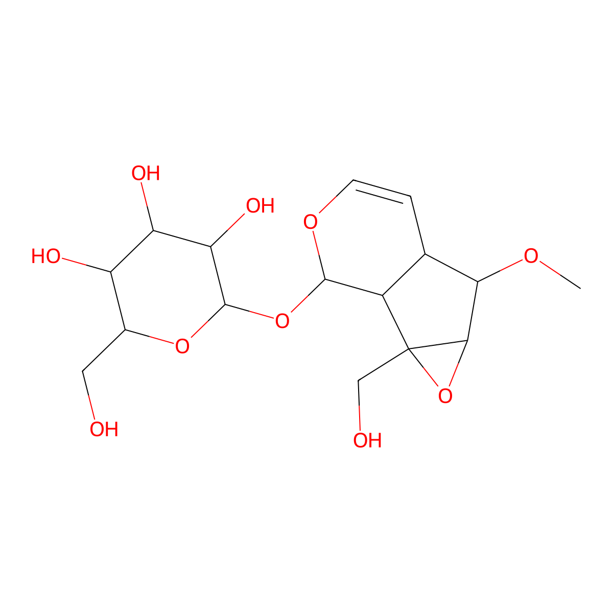 Methylcatalpol molecular structure, CAS 1617-84-1