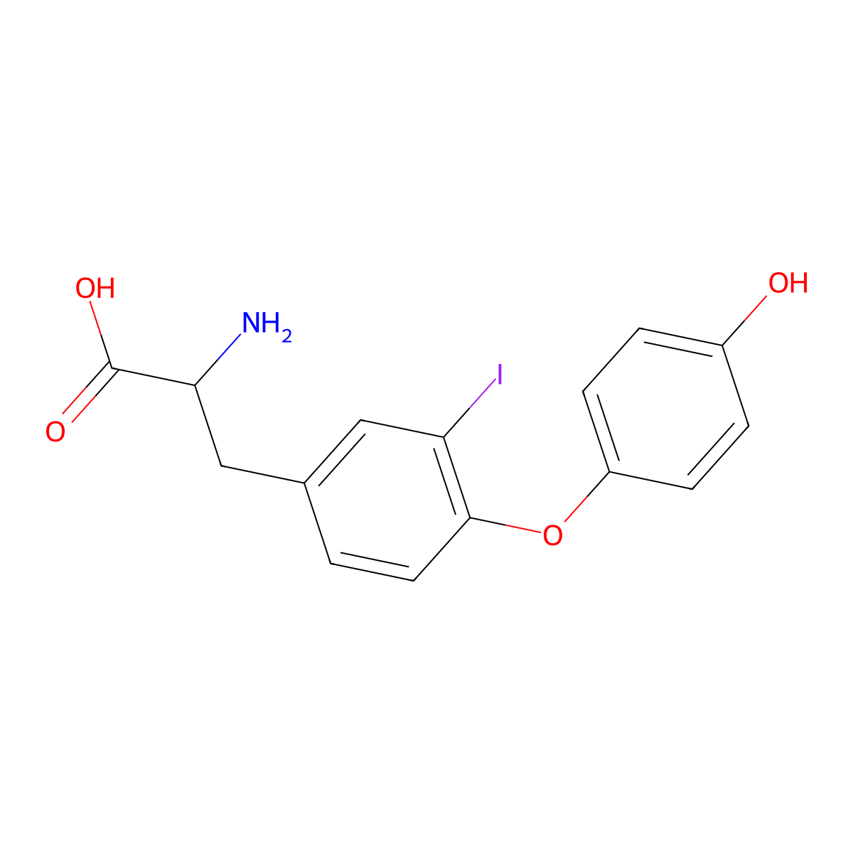 3-Monoiodothyronine molecular structure, CAS 16170-92-6