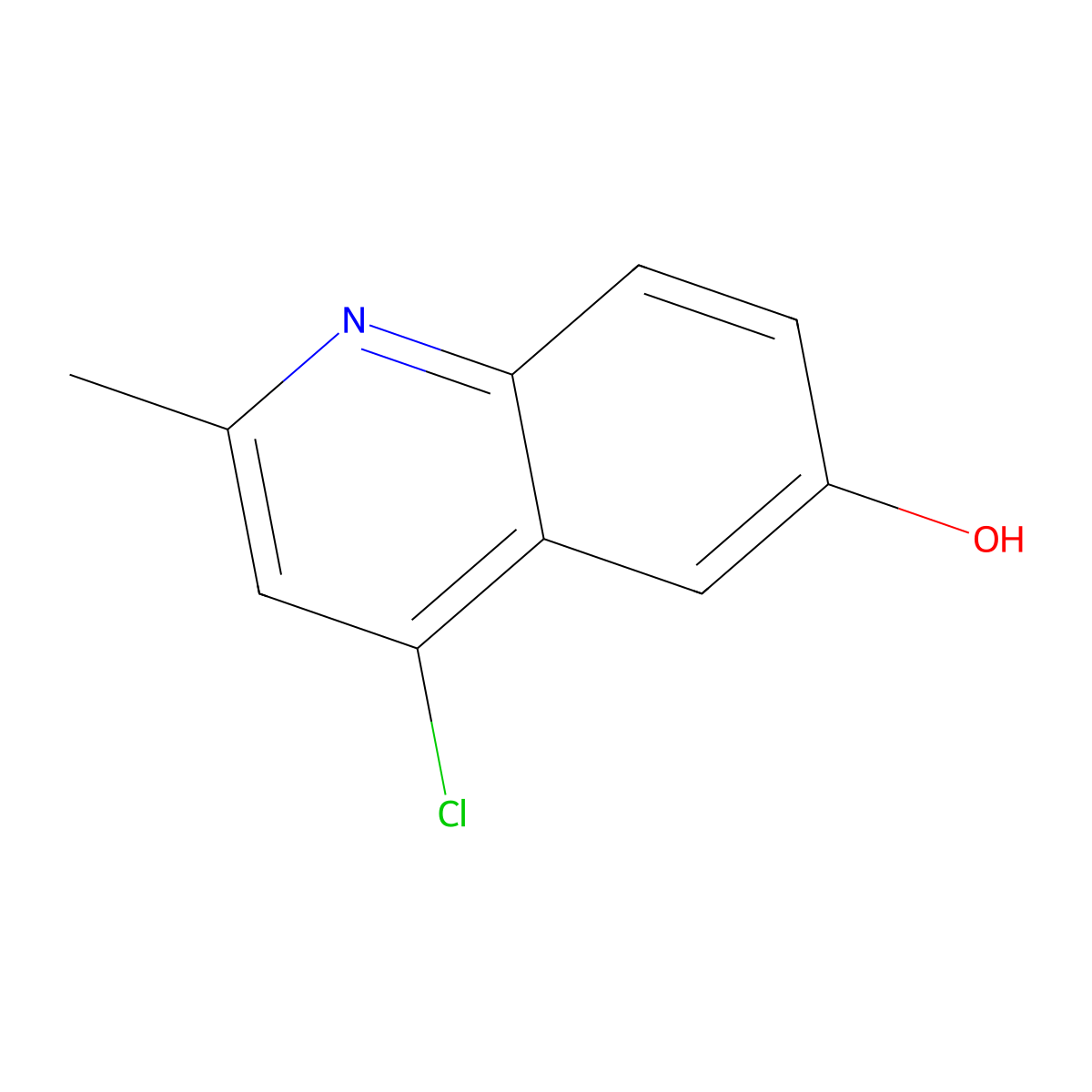 4-Chloro-2-methylquinolin-6-ol molecular structure, CAS 16171-44-1