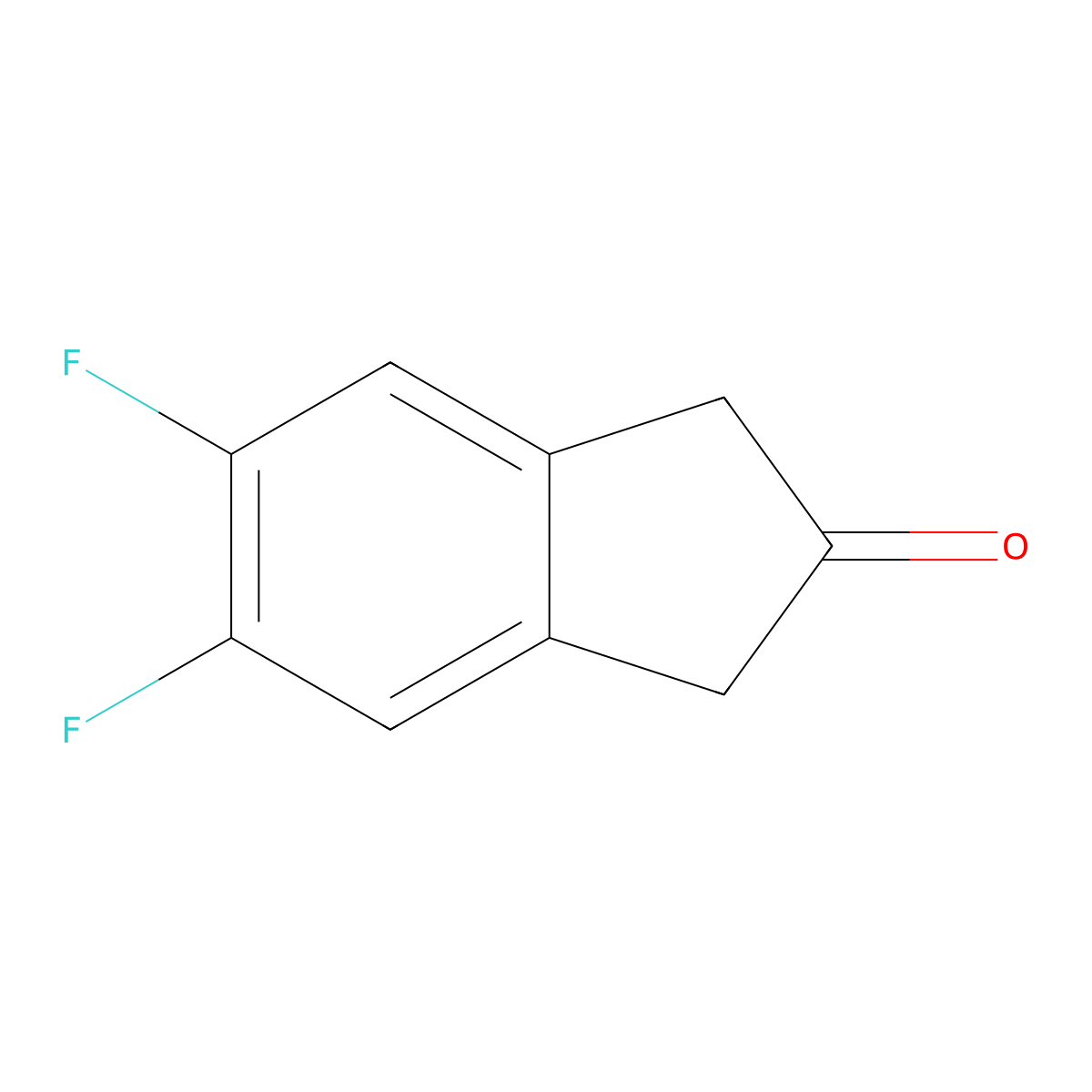 5,6-Difluoro-indan-2-one molecular structure, CAS 161712-79-4