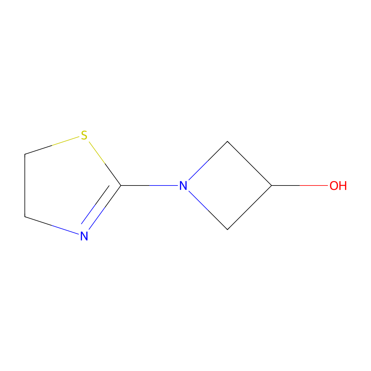 1-(4,5-Dihydrothiazol-2-yl)azetidin-3-ol molecular structure, CAS 161715-27-1