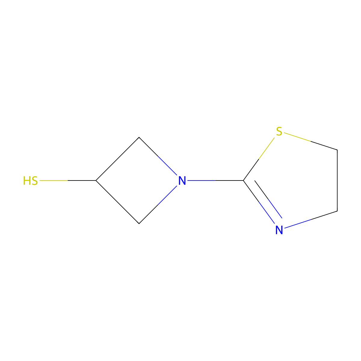 1-(4,5-Dihydro-1,3-thiazol-2-yl)azetidine-3-thiol molecular structure, CAS 161715-38-4