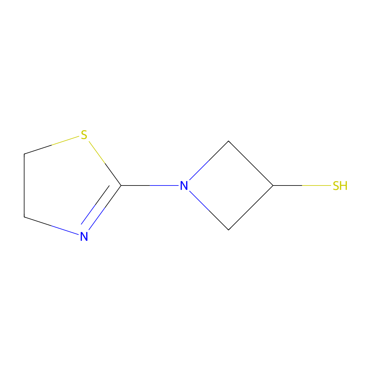 1-(4,5-Dihydro-1,3-thiazol-2-yl)azetidine-3-thiol molecular structure, CAS 161715-38-4