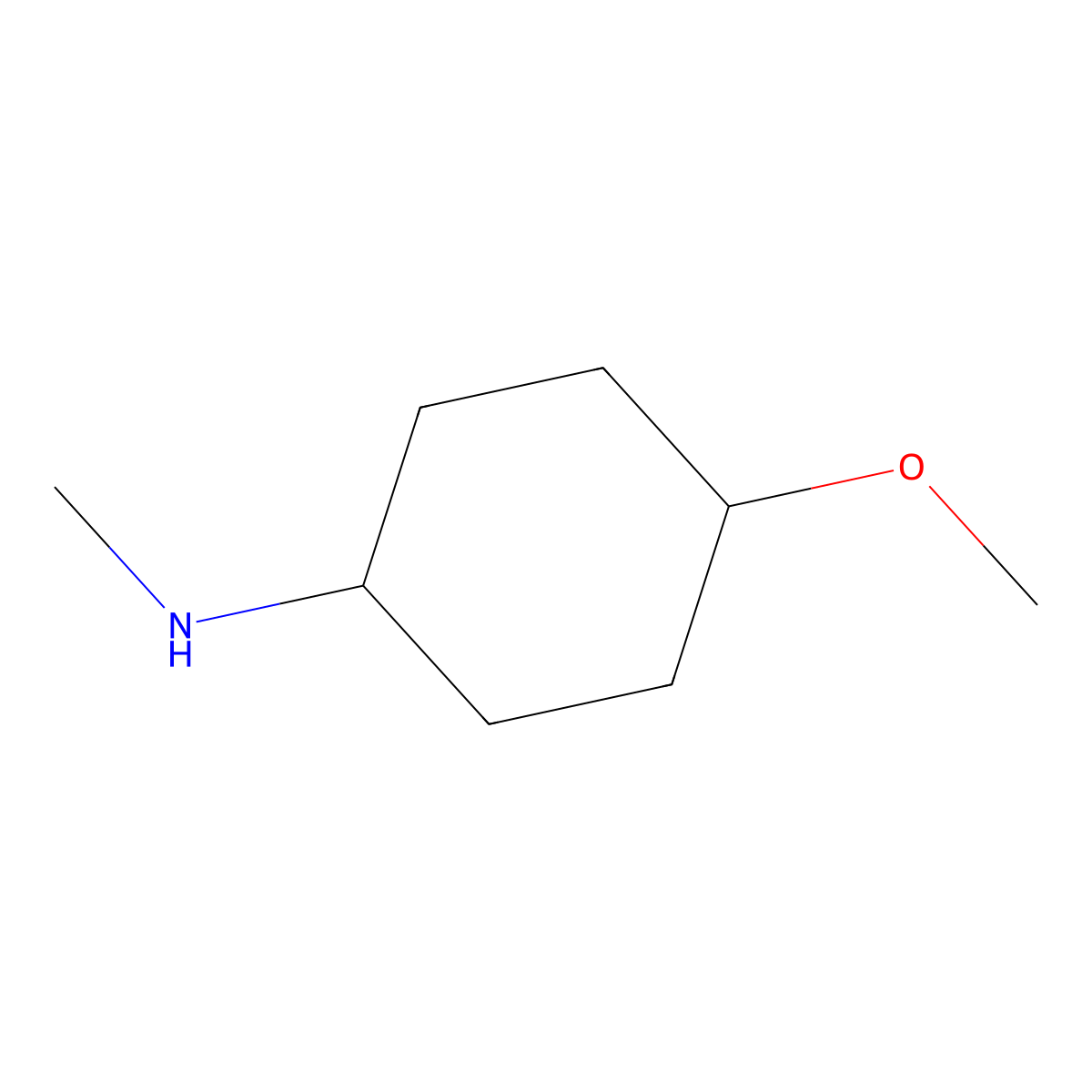 (4-Methoxy-cyclohexyl)-methyl-amine molecular structure, CAS 161715-65-7