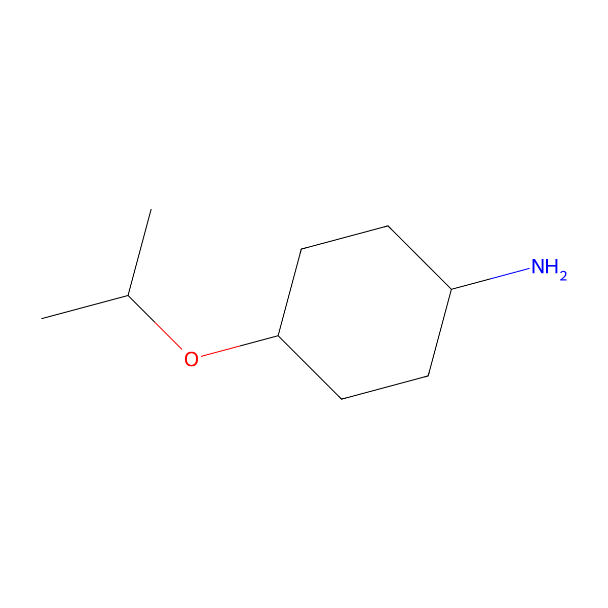 Trans-4-isopropoxycyclohexanamine molecular structure, CAS 161715-66-8