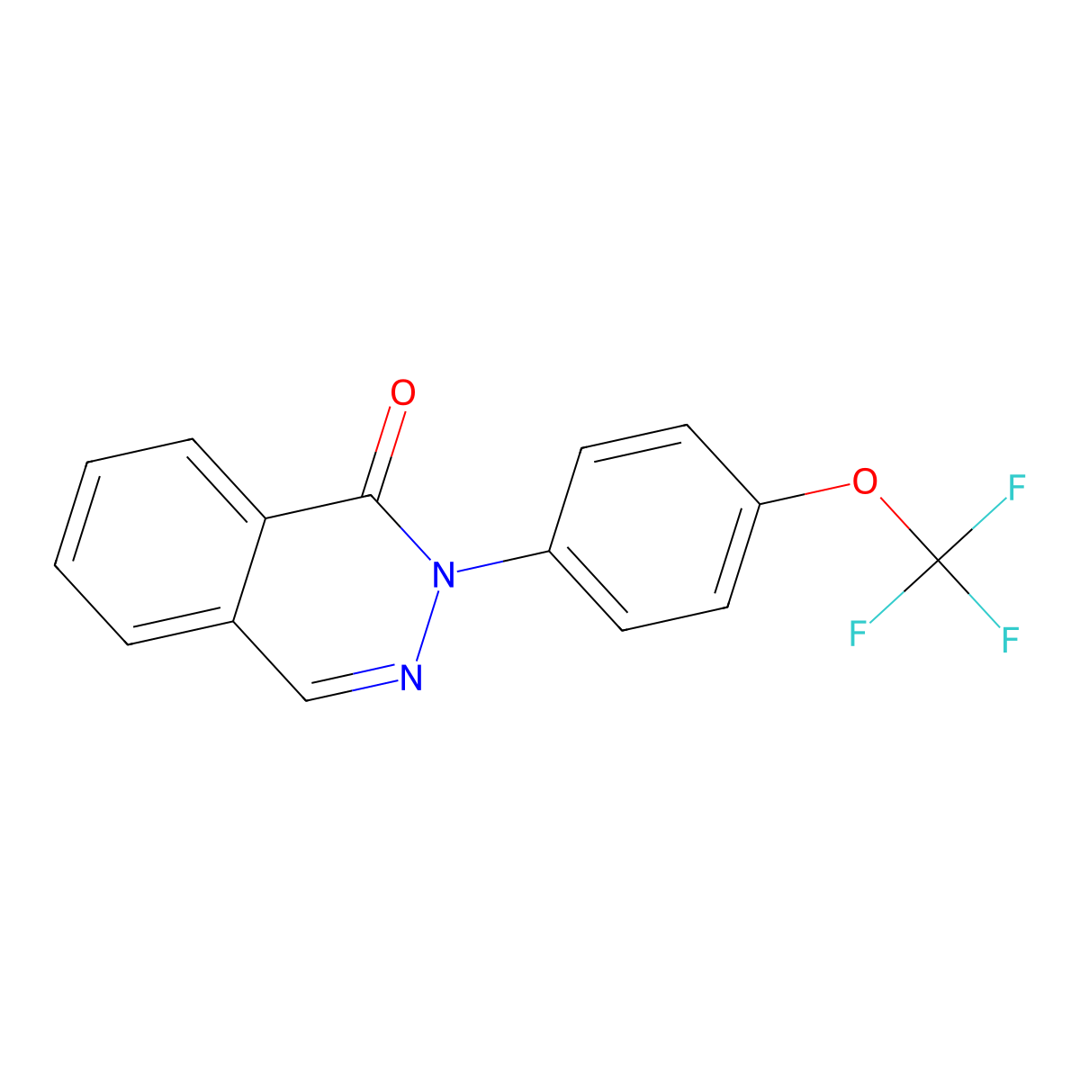 2-[4-(Trifluoromethoxy)phenyl]phthalazin-1-one molecular structure, CAS 161716-16-1