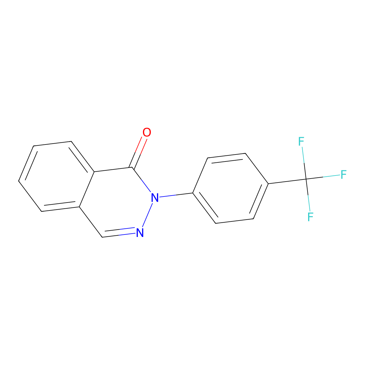 2-[4-(Trifluoromethyl)phenyl]phthalazin-1-one molecular structure, CAS 161716-17-2
