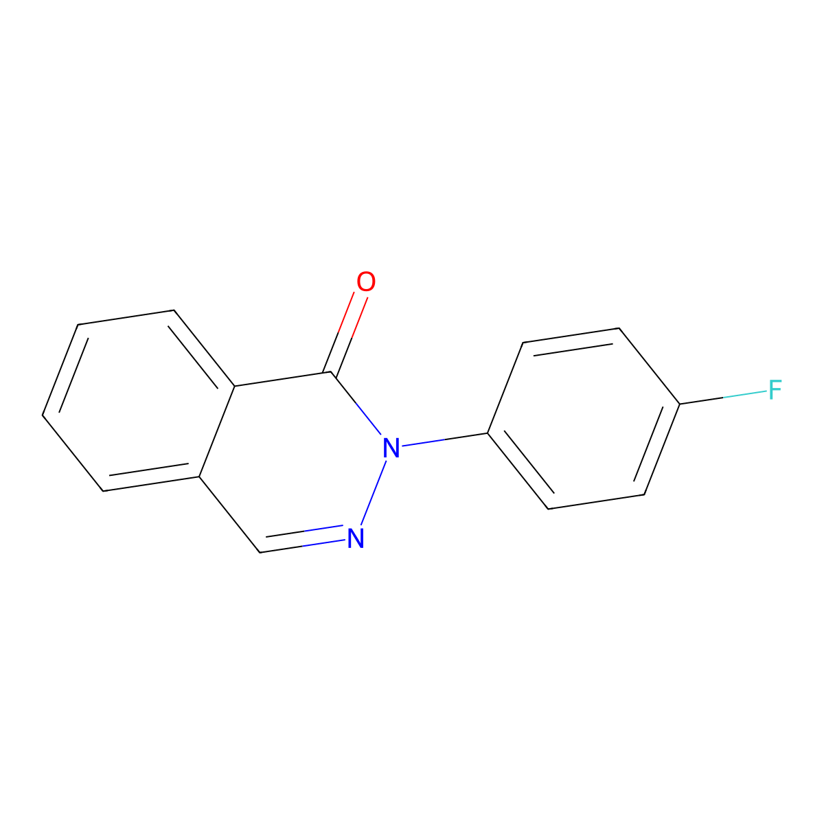 2-(4-fluorophenyl)-1(2H)-phthalazinone molecular structure, CAS 161716-49-0