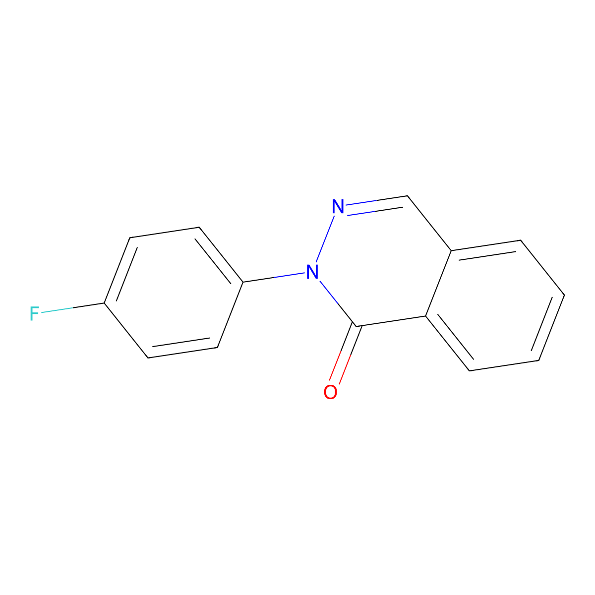 2-(4-fluorophenyl)-1(2H)-phthalazinone molecular structure, CAS 161716-49-0