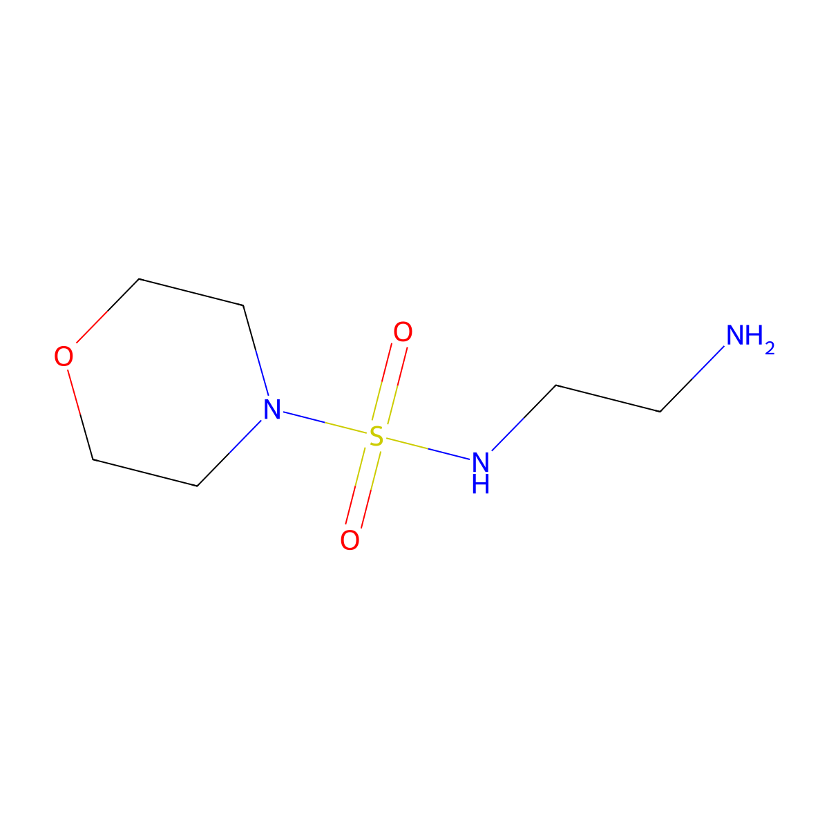 N-(2-aminoethyl)morpholine-4-sulfonamide molecular structure, CAS 161725-53-7