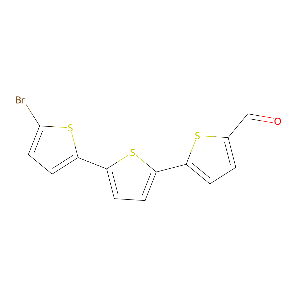5''-Bromo-2,2':5',2''-terthiophene-5-carboxaldehyde molecular structure, CAS 161726-69-8