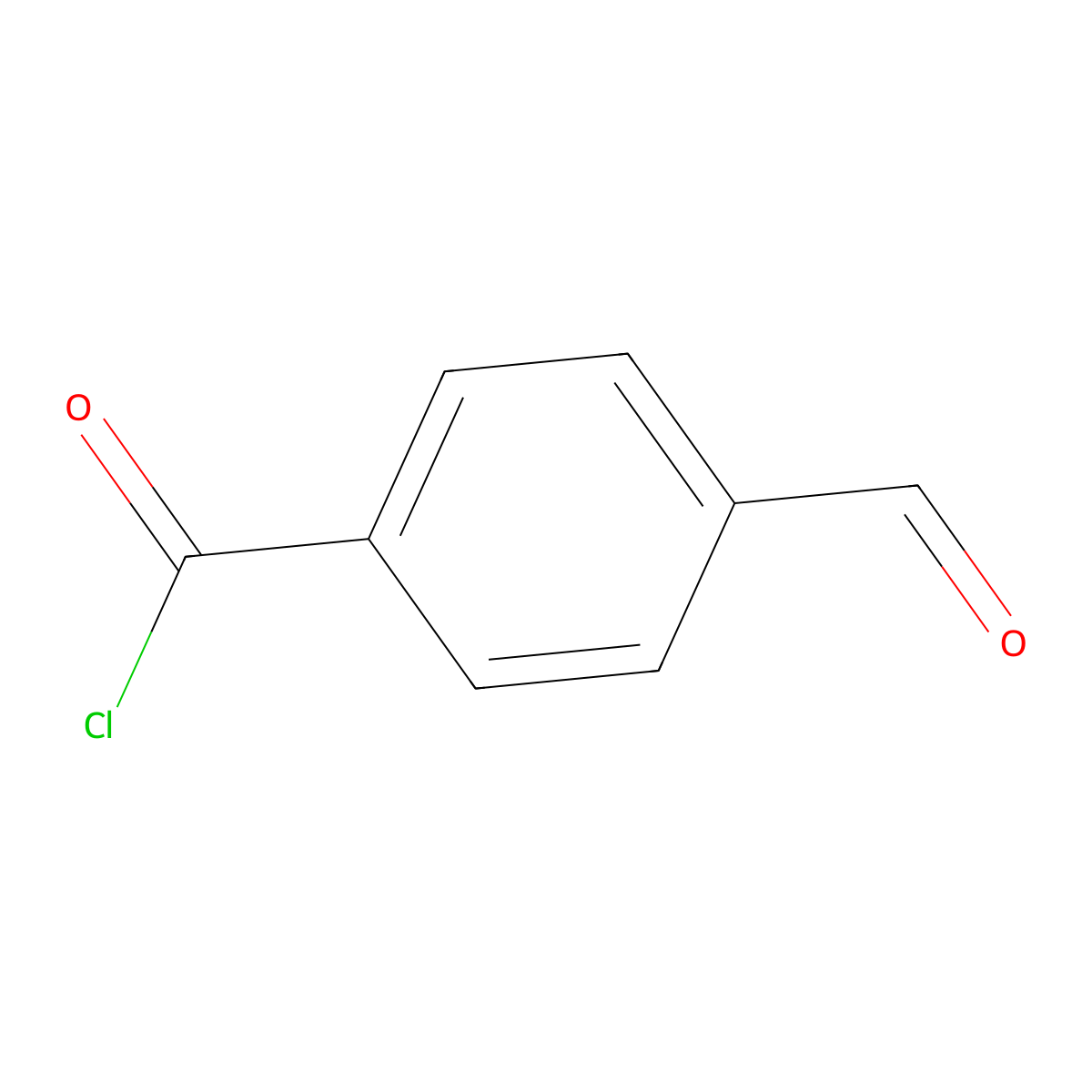4-Formylbenzoyl chloride molecular structure, CAS 16173-52-7