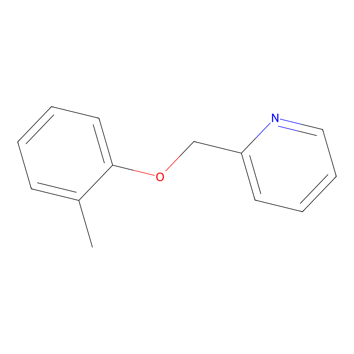 2-[(2-Methylphenoxy)methyl]pyridine molecular structure, CAS 16173-81-2