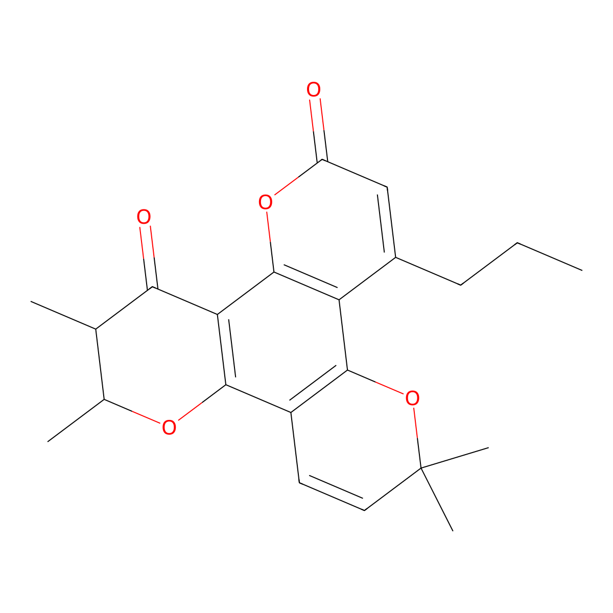 (+)-12-Oxocalanolide A molecular structure, CAS 161753-49-7