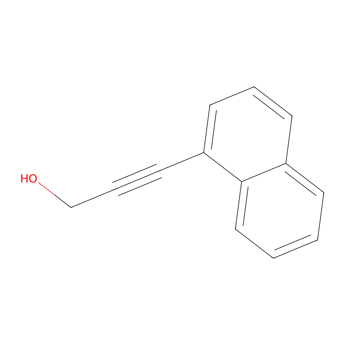 3-(1-Naphthyl)-2-propyn-1-ol molecular structure, CAS 16176-22-0