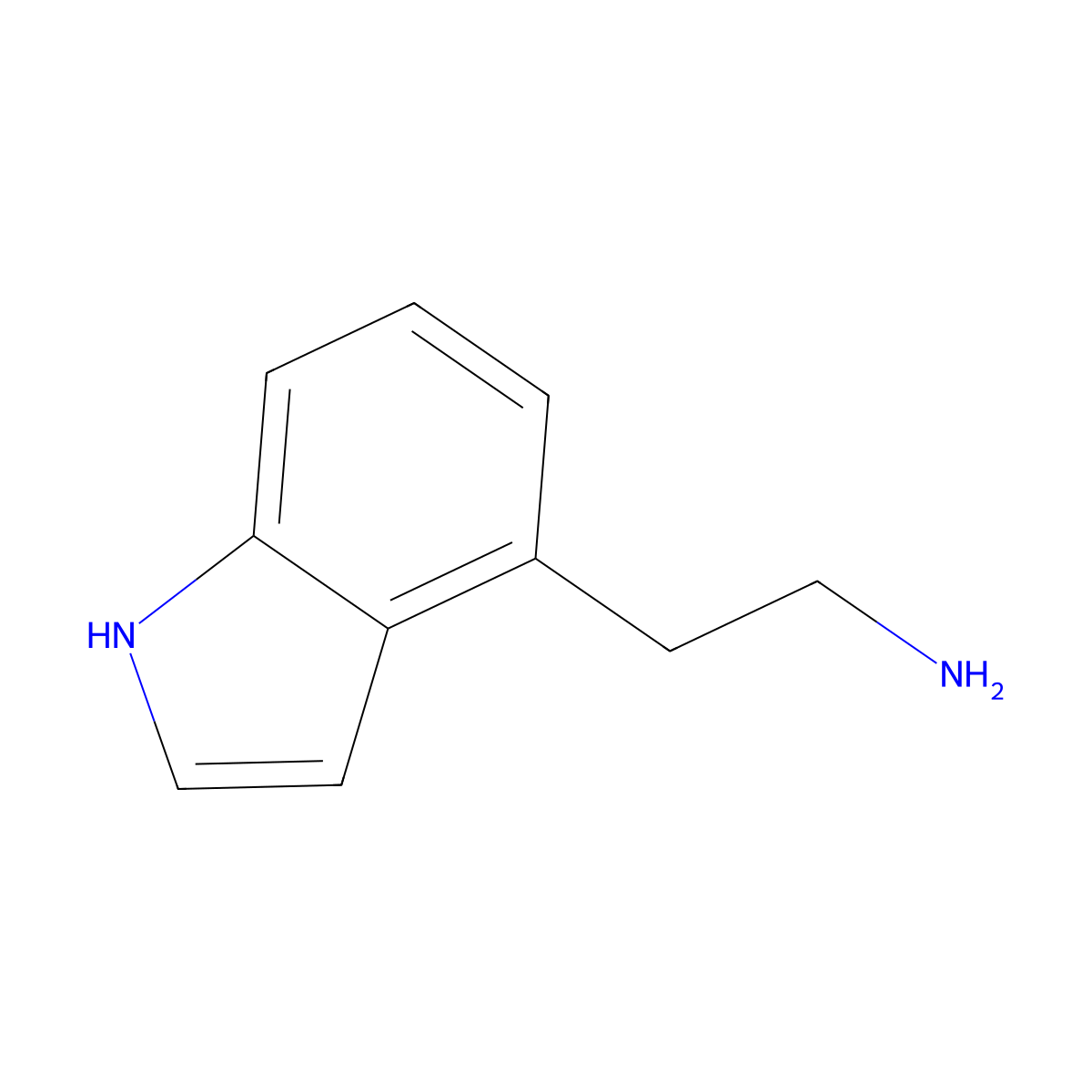 2-(1H-Indol-4-yl)ethan-1-amine molecular structure, CAS 16176-73-1